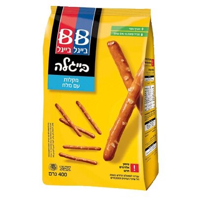 בייגלה מקלות עם מלח בייגל בייגל שקית 400 גרם - 