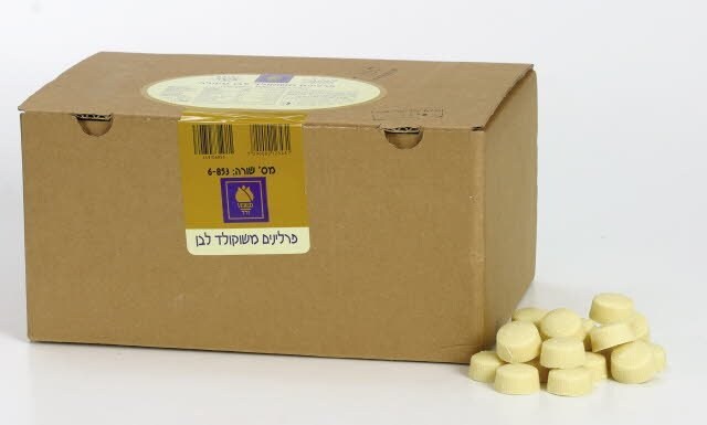 שוקולד לבן ורד הגליל 5 ק"ג