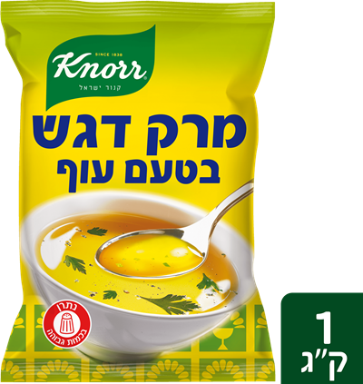 דגש מרקי תיבול מרק בטעם עוף מופחת נתרן קנור שקית 1 ק"ג - 