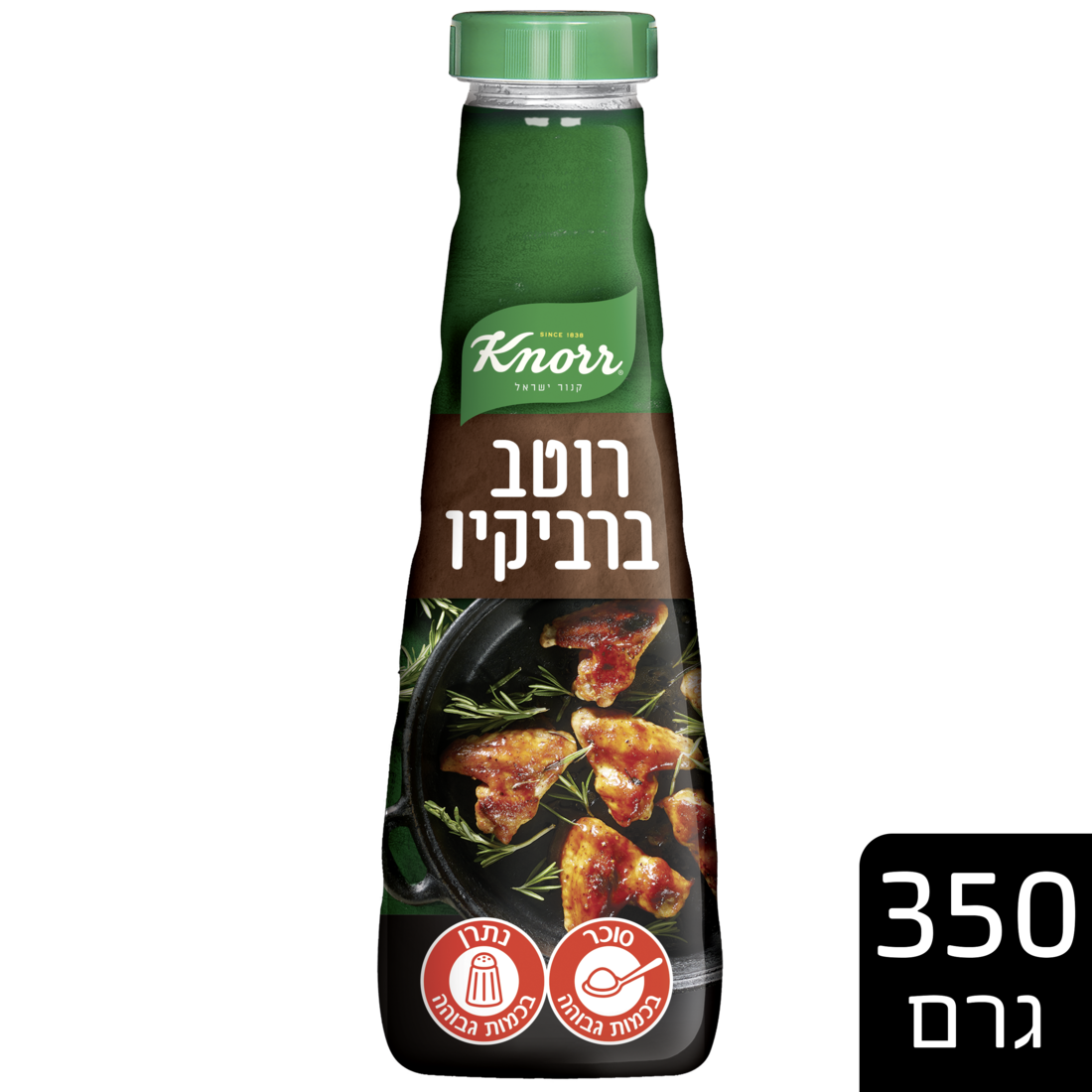 רוטב ברביקיו כשר לפסח קנור בקבוק לחיץ 350 גרם - 
