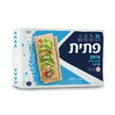 קרקר שיפון פריך ללא תוספת מלח וסוכר פתית 300 גרם - 
