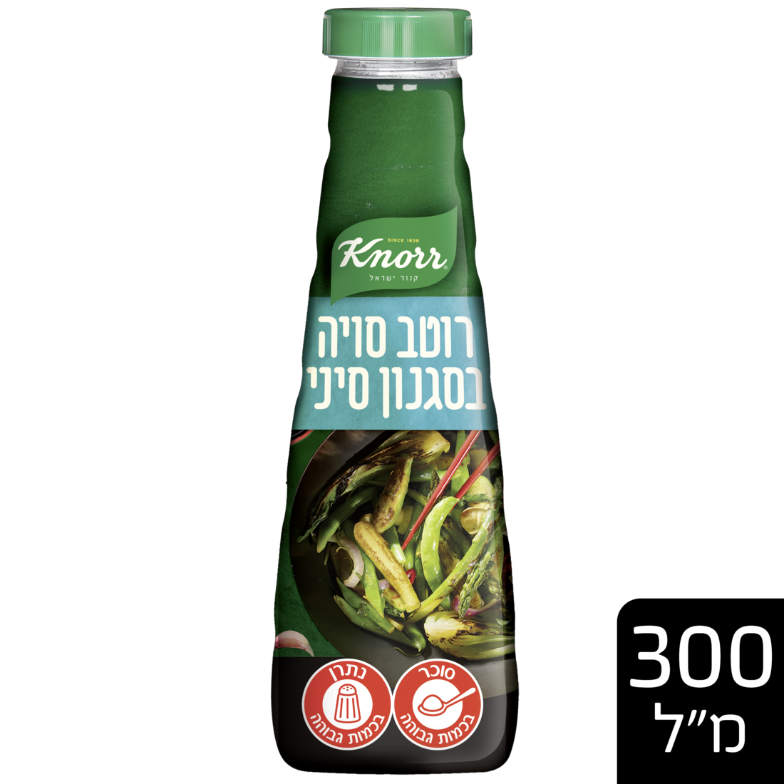 רוטב סויה בסגנון סיני קנור בקבוק לחיץ 370 גרם - 