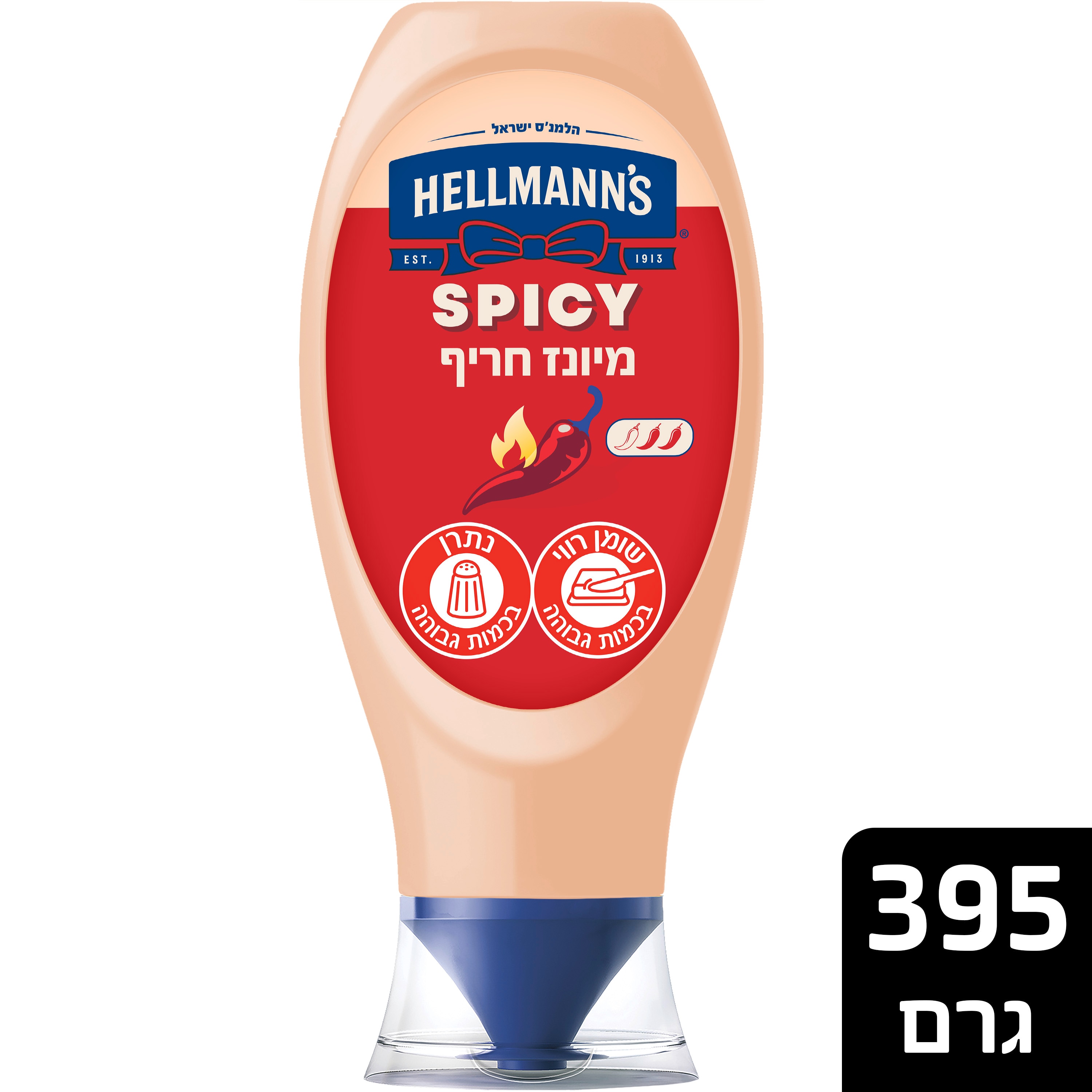הלמנ'ס מיונז חריף 395 ג' - 