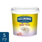 ממרח איולי שום הלמנ'ס מיכל 5 ק"ג