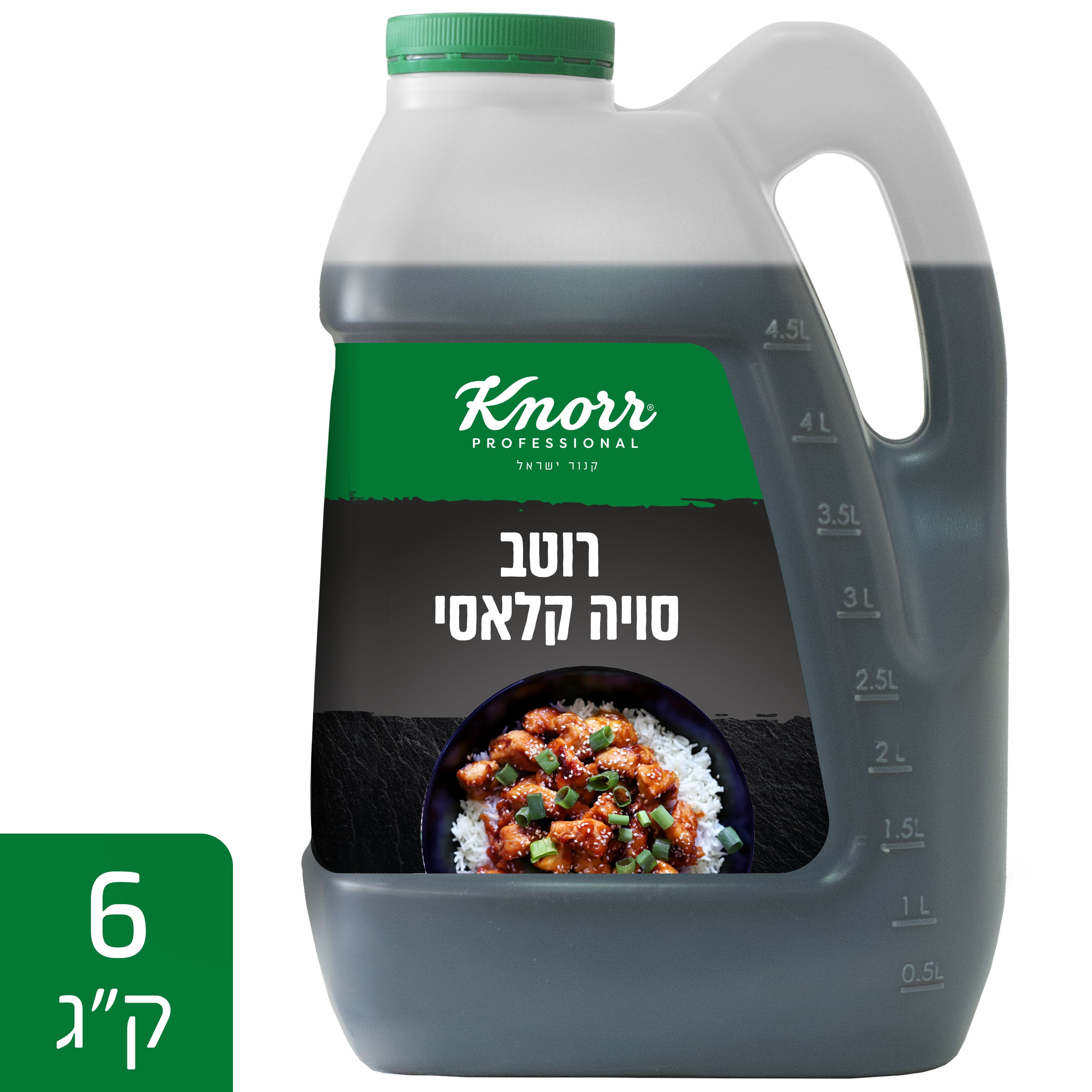 רוטב סויה קלאסי קנור מיכל (גלון) 6 ק"ג - 