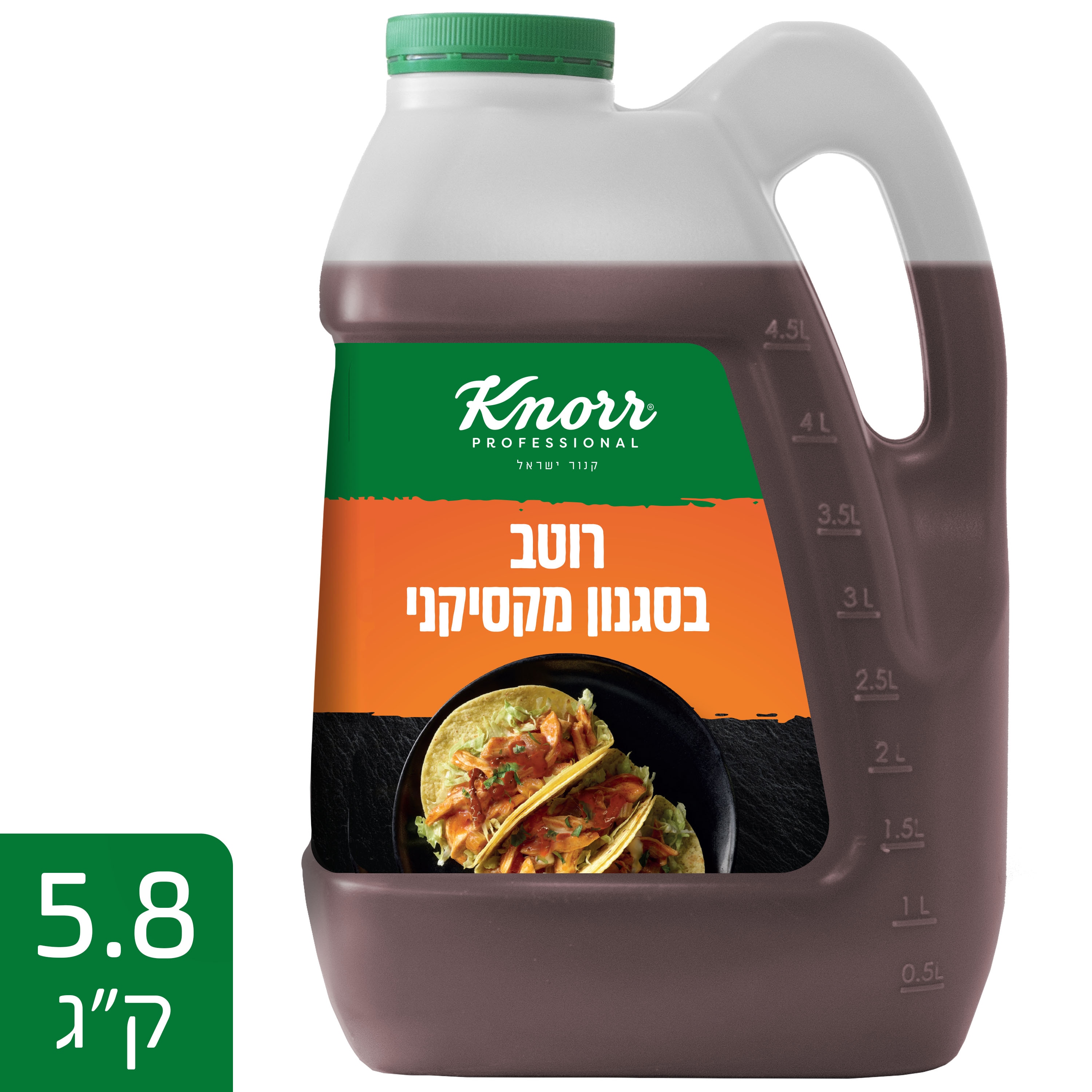 רוטב מקסיקני קנור מיכל (גלון) 5.8 ק"ג - 