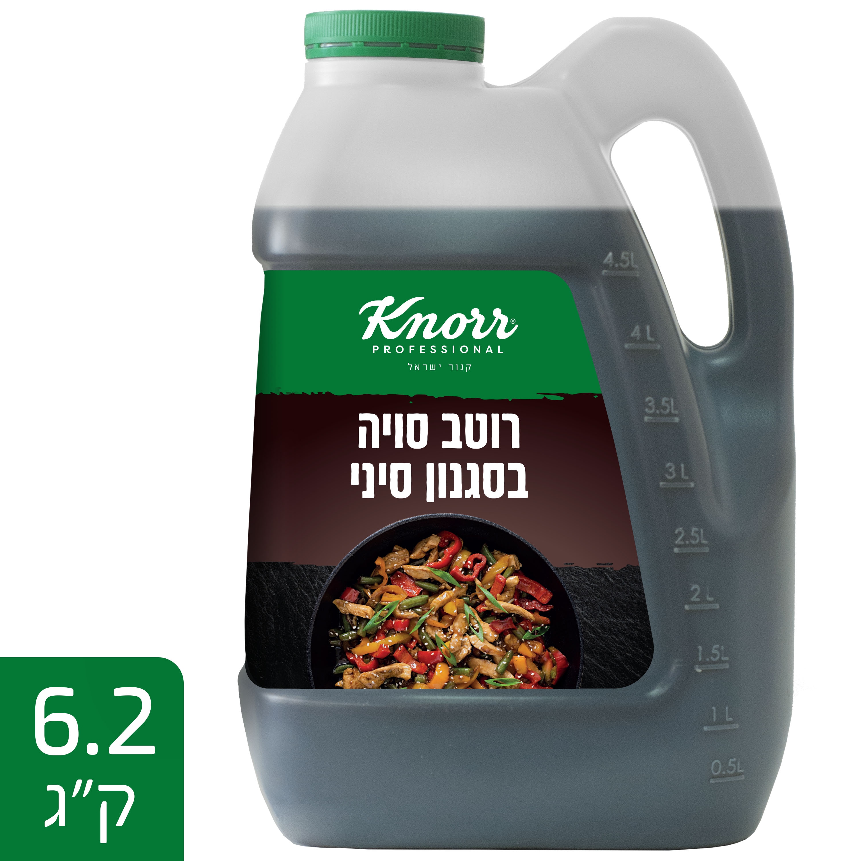 רוטב סויה בסגנון סיני כשר לפסח קנור מיכל 6.2 ק"ג - 