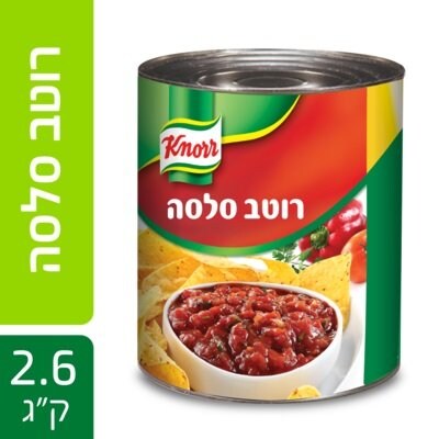 רוטב סלסה  עגבניות עשיר קנור פחית 2.6 ק"ג - 