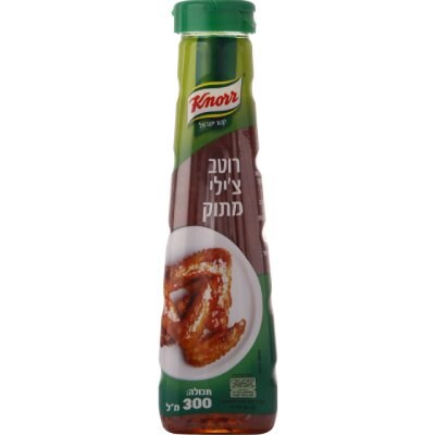 רוטב צ'ילי מתוק קנור בקבוק לחיץ 370 גרם