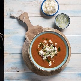 מרק גספצ'ו קר מרק גספצ'ו קר