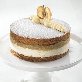 עוגת תפוחים על שלג