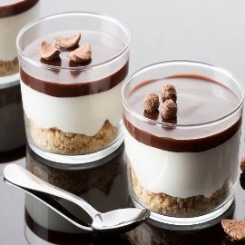 קרם בוואריה עם גנאש שוקולד